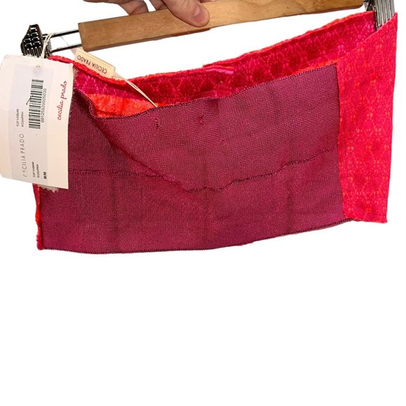 Cecelia Prado NEW NWT coral IKAT button down stretch back tube top L ant… - Picture 3 of 4